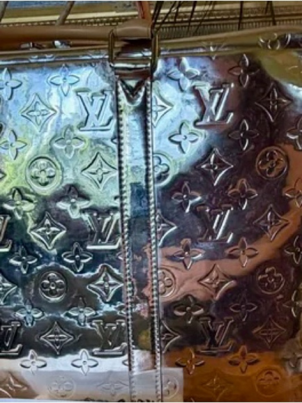 ON HOLD Ultra-Rare Silver Mirror LV Briefcase Crossbody Bag | Limited Edition - Picture 3 of 5